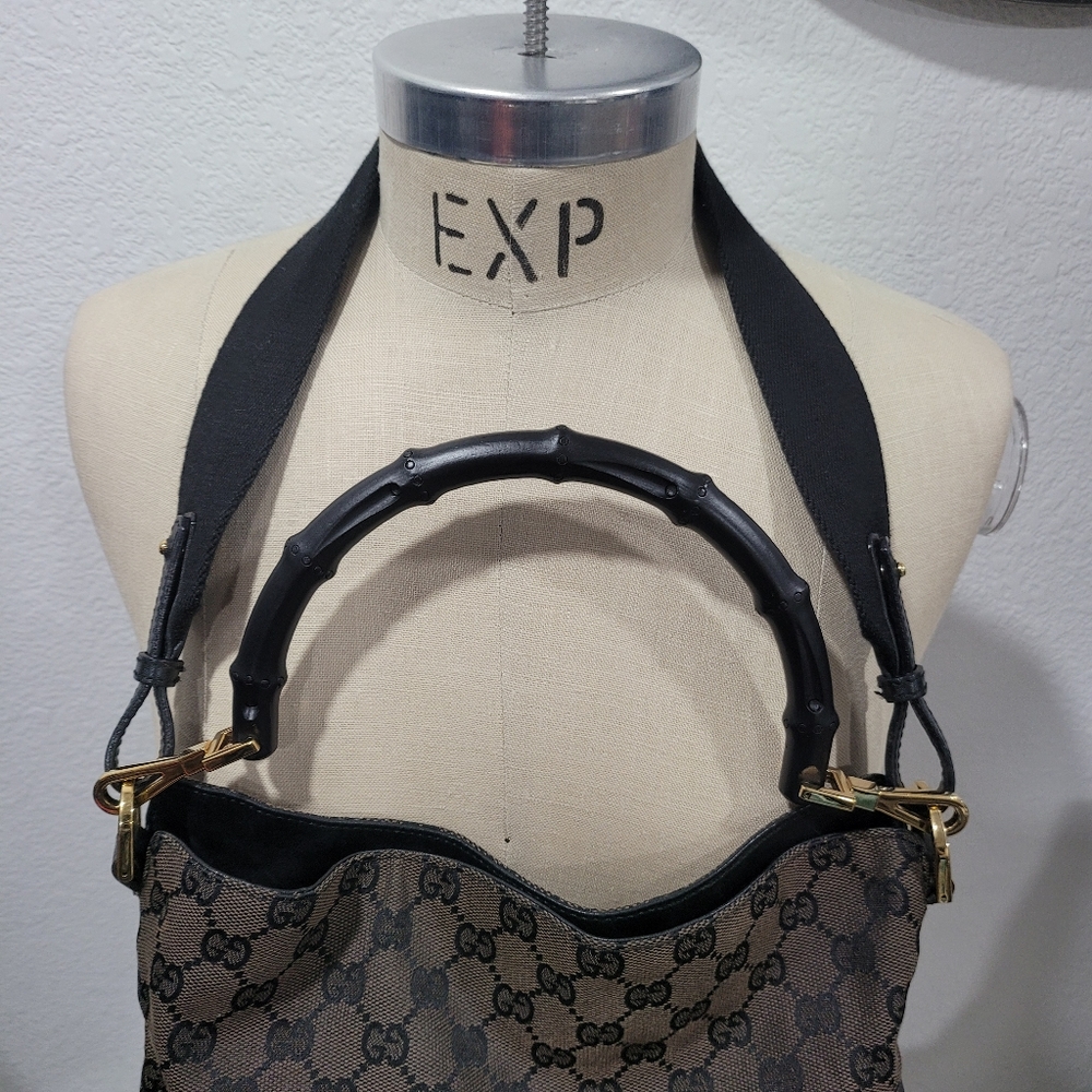 Gucci bamboo handle 2 way bag - Picture 2 of 12
